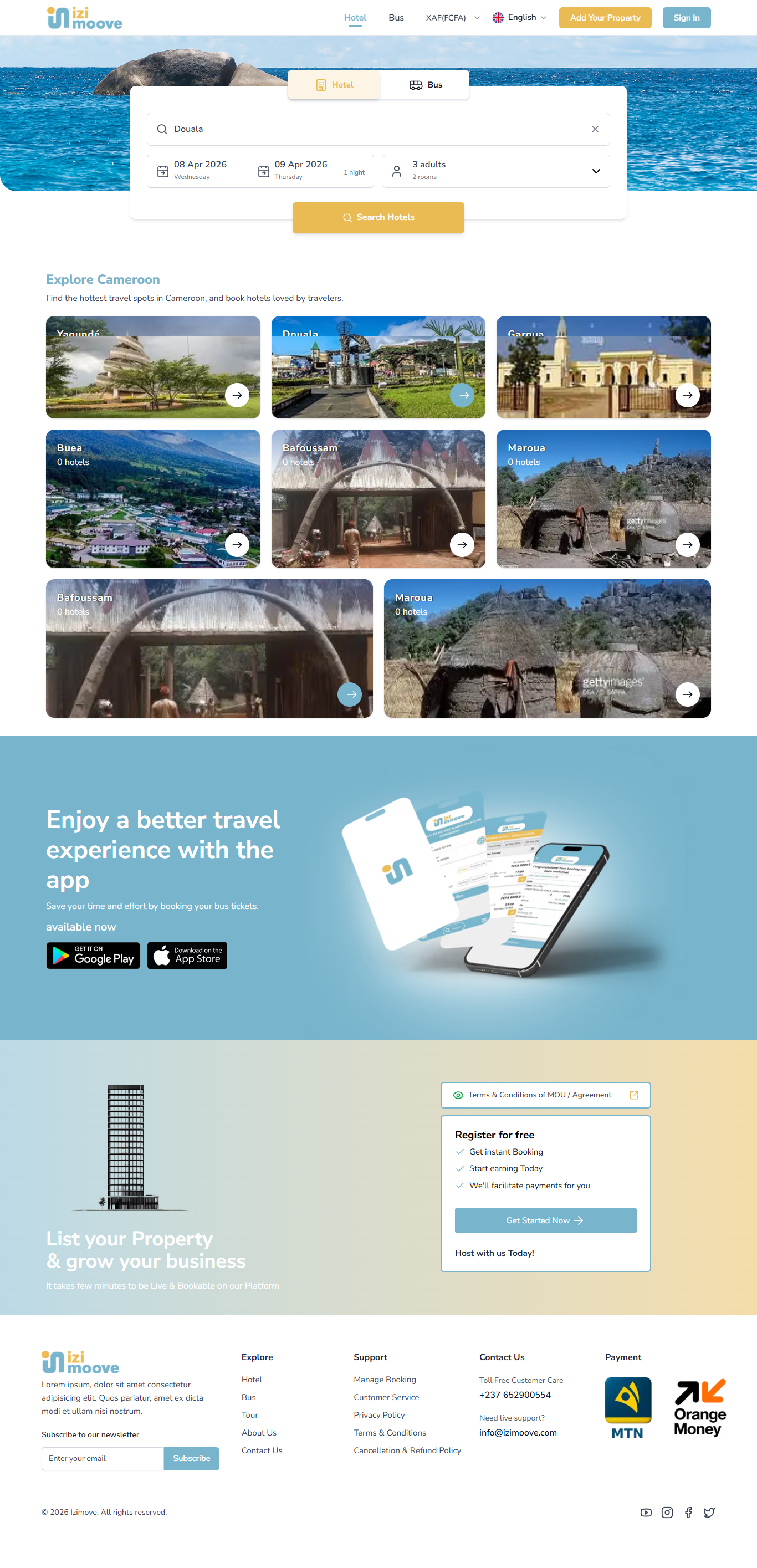 Izimoove Transport Booking Platform
