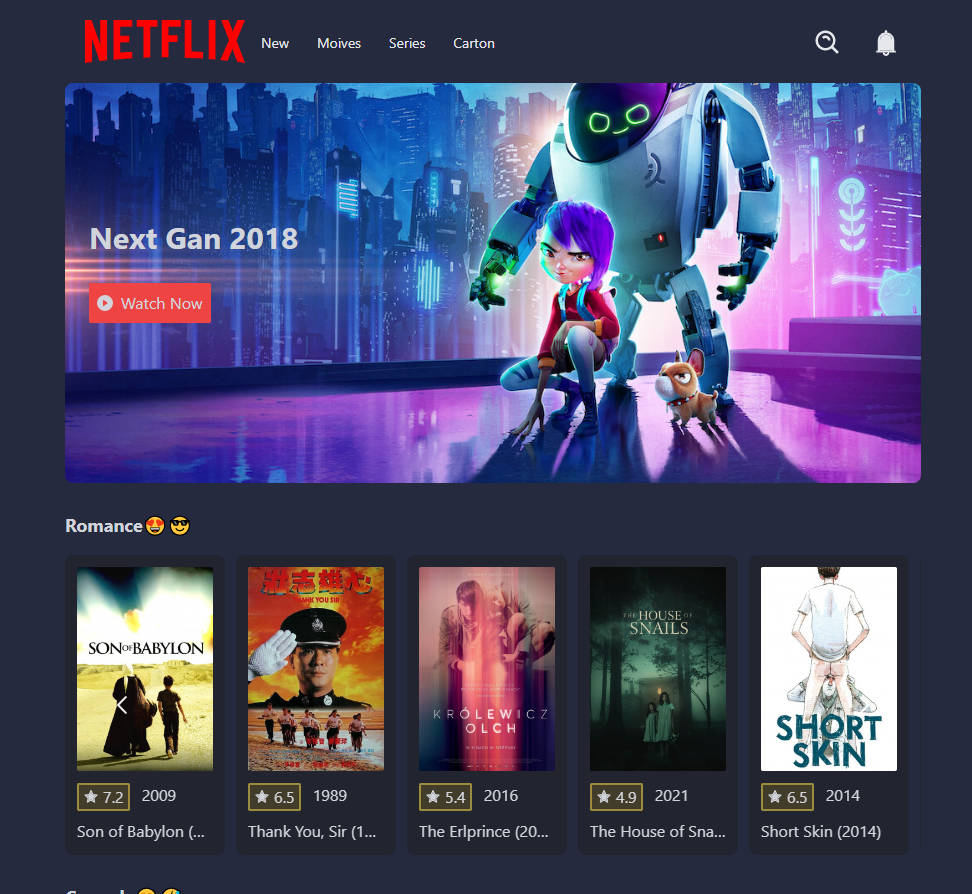Netflix Landing Page